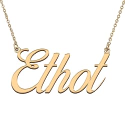 HUAN XUN Customized Custom Simple Any Name Necklace