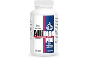 Allimax Pro 450mg 100 Vegicaps. Allicin Garlic Supplement to Support Your Body’s Immune Function. With Stabilized Allicin Extracted from Clean & Sustainable Spanish Grown Garlic. Professional Strength