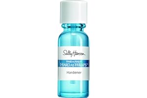 Sally Hansen Hard As Nails® Hard As Wraps™, Transparent, Nail Hardener, .44 Fl Oz, Nail Strengthener, Clear Nail Polish, Nail Strengthening Polish, Smooth, Protective