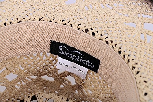Simplicity Child's Costume Party Cowboy Cowgirl Straw Hat with Blue Stone Brown