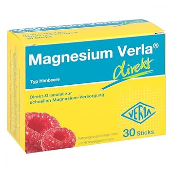 Magnesium Verla direkt Granulat Himbeere 30 stk