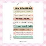 HPNIUB Rainbow Inspirational Wall Art Daily Affirmations Wood Sign Decor view 7