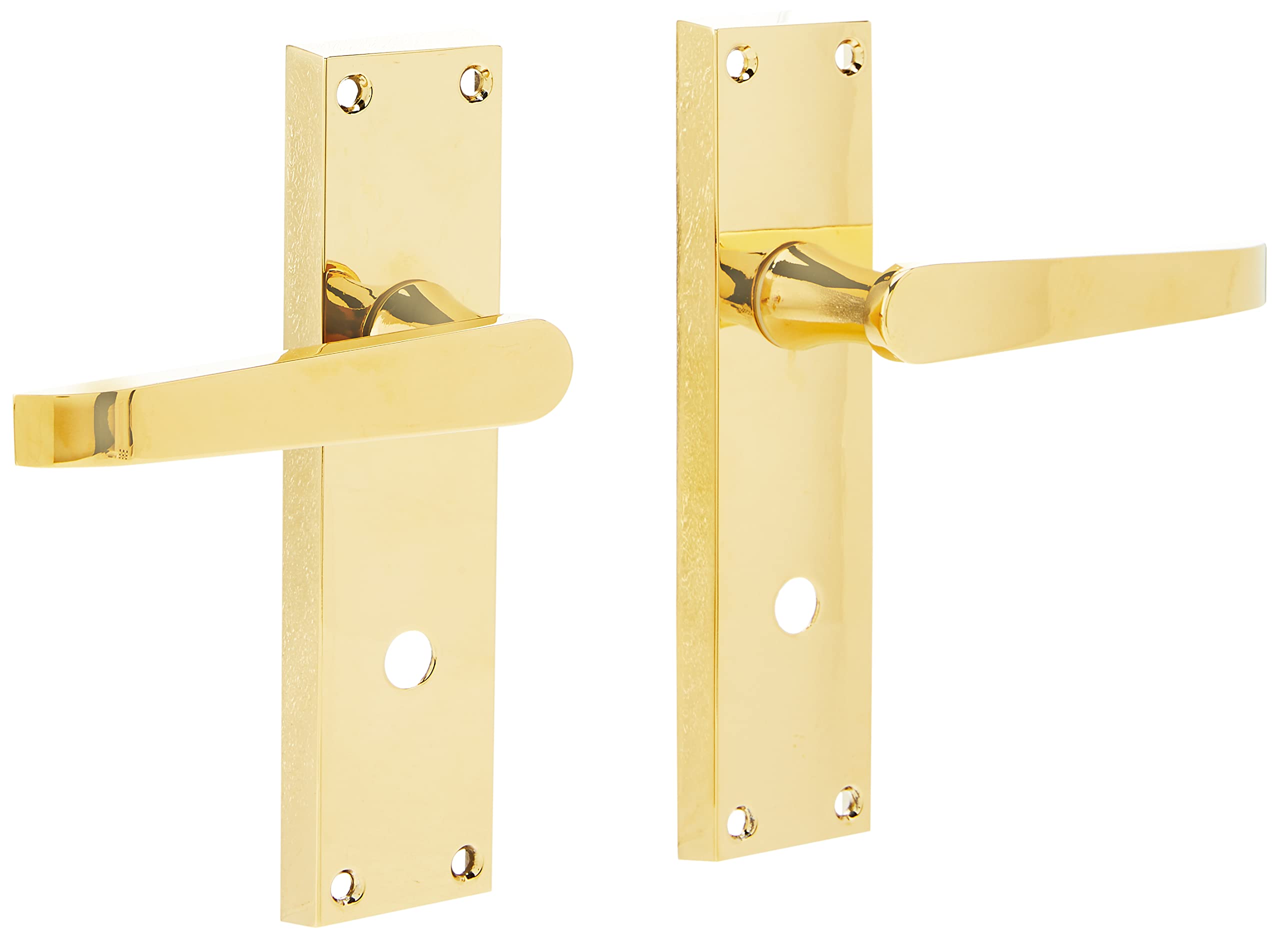 VICTORIAN FLAT LEVER ON BACKPLATE - BATHROOM 57MM C/C (CONTRACT RANGE)