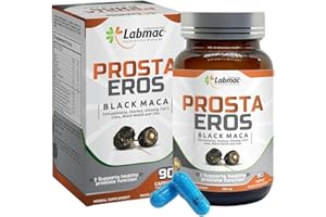 Prosta Eros - ProstaEros- Prostate Support Supplement - 7 Natural Ingredients - Black Maca, Saw Palmetto, Mashua, Cat's Claw, Gingseg, Black Nettle and Zinc Capsules 90 Count (Pack of 1)
