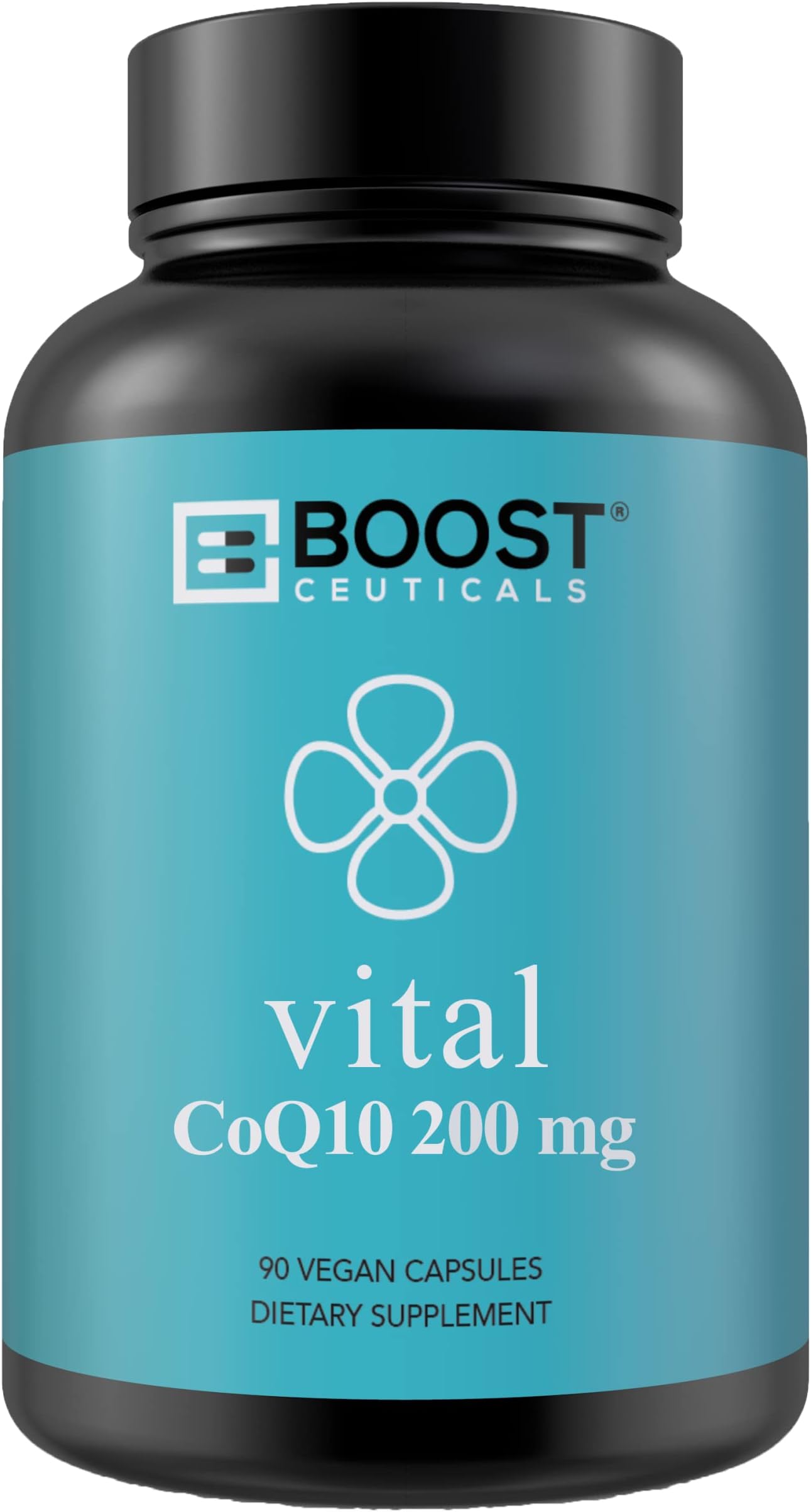 CoQ10 200mg Vegan CQ10100 Pure Coenzyme Q10 with Bioperine for Enhanced Absorption Non GMO