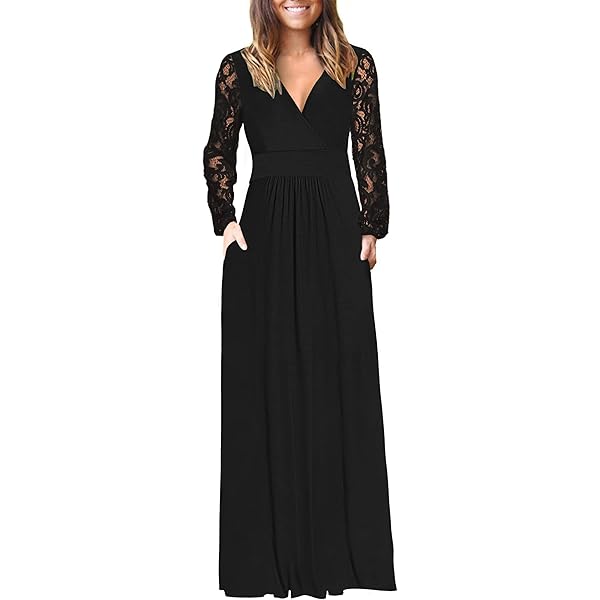Amazon.com: Apvirdy Maxi Dresses for Women 2025 Long Sleeve T