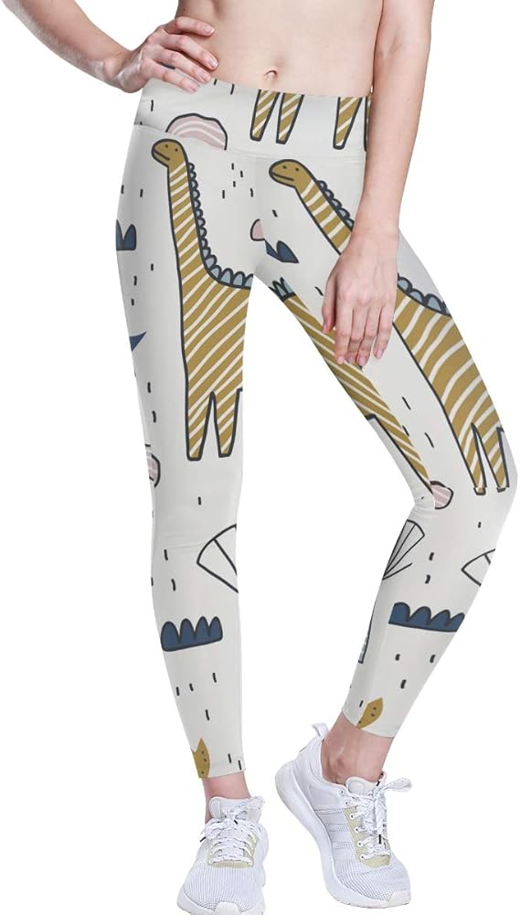 Amazon ヨガパンツ ヨガ レギンス ヨガウエア 恐竜 サボテン かわいいトレーニングパンツ レディース スポーツウェア 吸汗速乾 柔らかい 伸縮性抜群 超軽量 ハイウエスト トレーニングウェアxs フィットネス トレーニング ロングパンツ 通販