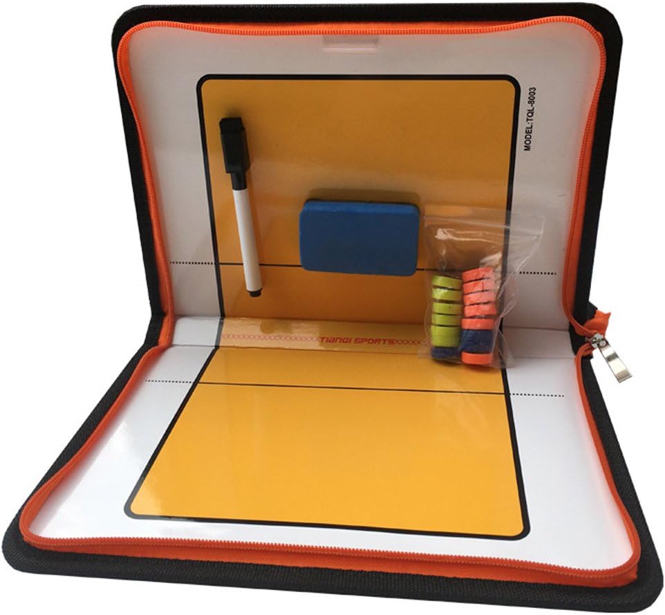 Firelong Volleyball Coach Tactic Board Strategy Training Aids Equipment - Zipper Closure : Sports & Outdoors