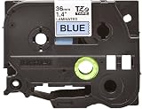 Brother TZe-561 Labelling Tape 36 mm x 8 m Laminated Black on Blue view 3