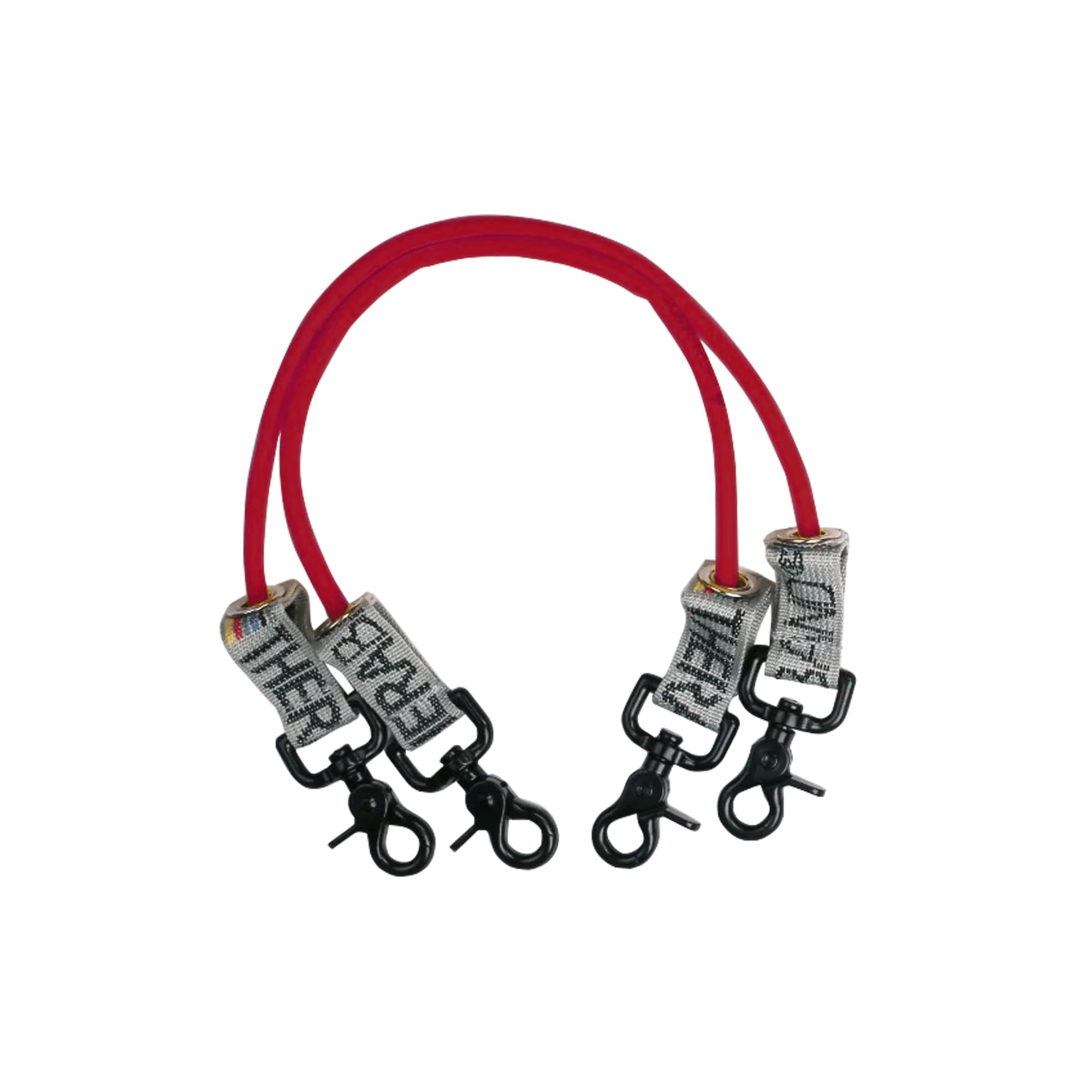 THERABAND Accessories - 30.5cm Tubing with Connector Clips: Pair (Red)