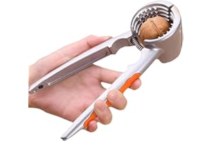 Nut Crackers for All Nuts Walnut Cracker for Pecans Hazelnut Walnuts Plier Opener Kitchen Tool Heavy Duty Non-Slip Handle, Or