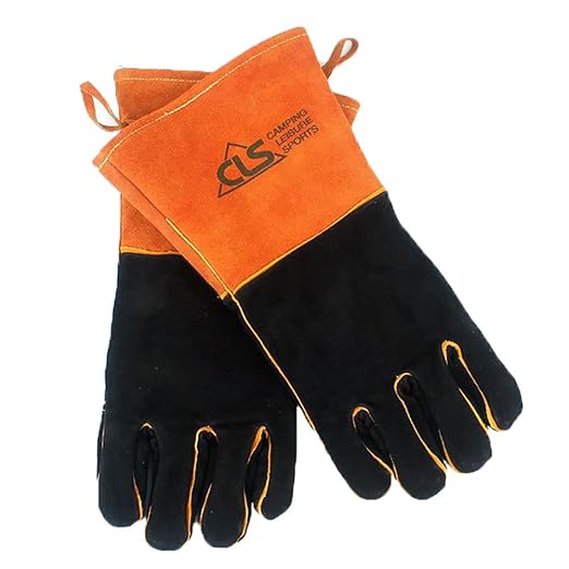 Outdoor BBQ Guantes Piel de vacuno - Profesional de aislamiento ...