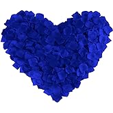Neo LOONS 1000 Pcs Artificial Silk Rose Petals Decoration Wedding Party Color Sapphire Blue