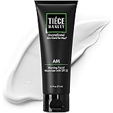 Tiege Hanley Mens Face Moisturizer, Morning Facial Moisturizer with SPF 20 - Men's Face & Skin Care Cream for Long-Lasting Hydration - Promotes Even Skin Tone, Safe for Sensitive Skin (2.5 Fl Oz) (AM)