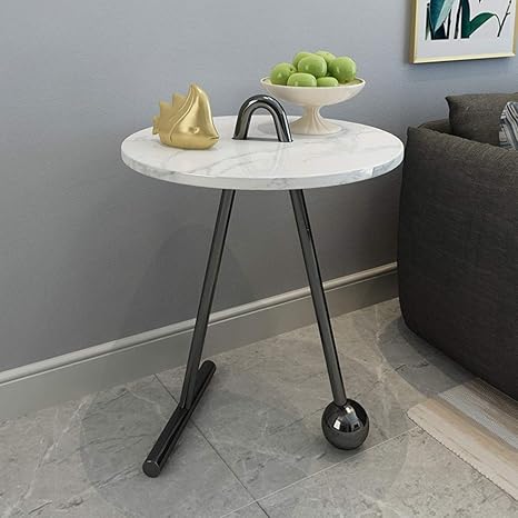 Amazon Com Zhirong Nordic Marble Living Room Sofa Side Table