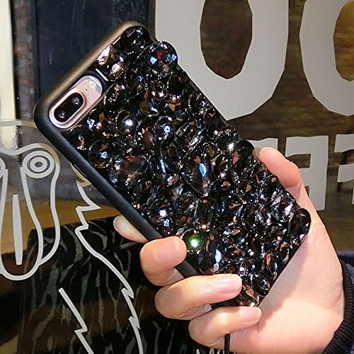 iPhone 8 Plus Case, iPhone 7 Plus Case, Aifeer Luxury Handmade Crystal Rhinestone Bling Full Diamond Glitter Case Cover for iPhone 7 Plus 5.5" (Black)