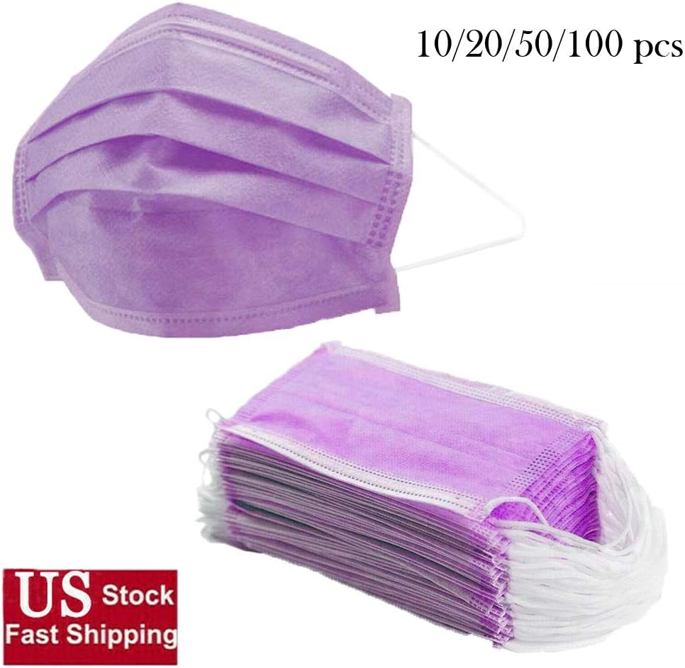 Disposable 3 Ply Face Masks for Kids Breathable Earloop Face Mask for Anti Dust Air Pollution Sanitary Mask for Boys Girls (20)