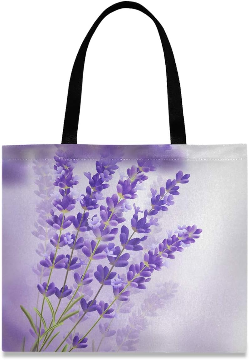 lavender tote bag