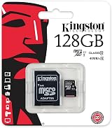 Kingston 128GB microSDXC UHS Class 1 Class10 Memory Card w/ SD Adapter Black view 3