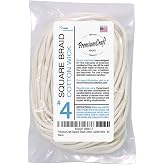 PremiumCraft Square Braid Cotton Candle Wick - #4