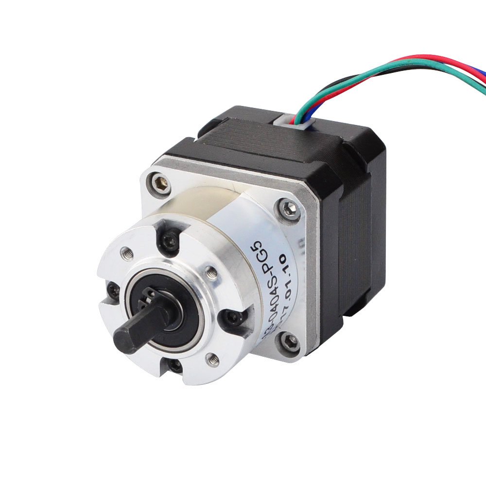 STEPPERONLINE Nema 17 Gear Motor 5:1 Planetary Gear 0.4A CNC Stepper Motor