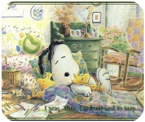 LeonardCustom- Personalized Rectangle Non-Slip Rubber Mousepad Gaming Mouse Pad / Mat- Cartoon Snoopy -LCMPV954