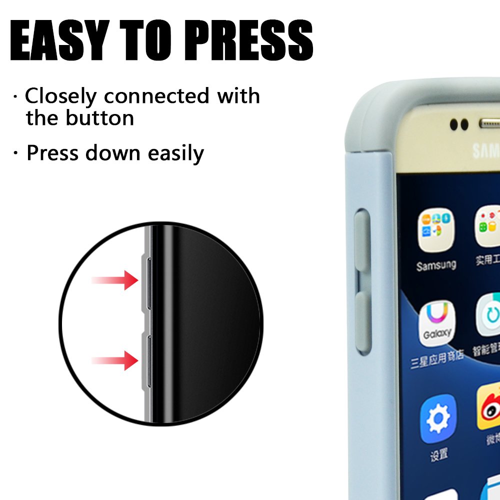 Galaxy S7 Case, MagicSky [Shock Absorption] Studded Rhinestone Bling Hybrid Dual Layer Armor Defender Protective Case Cover for Samsung Galaxy S7 (Elephant)