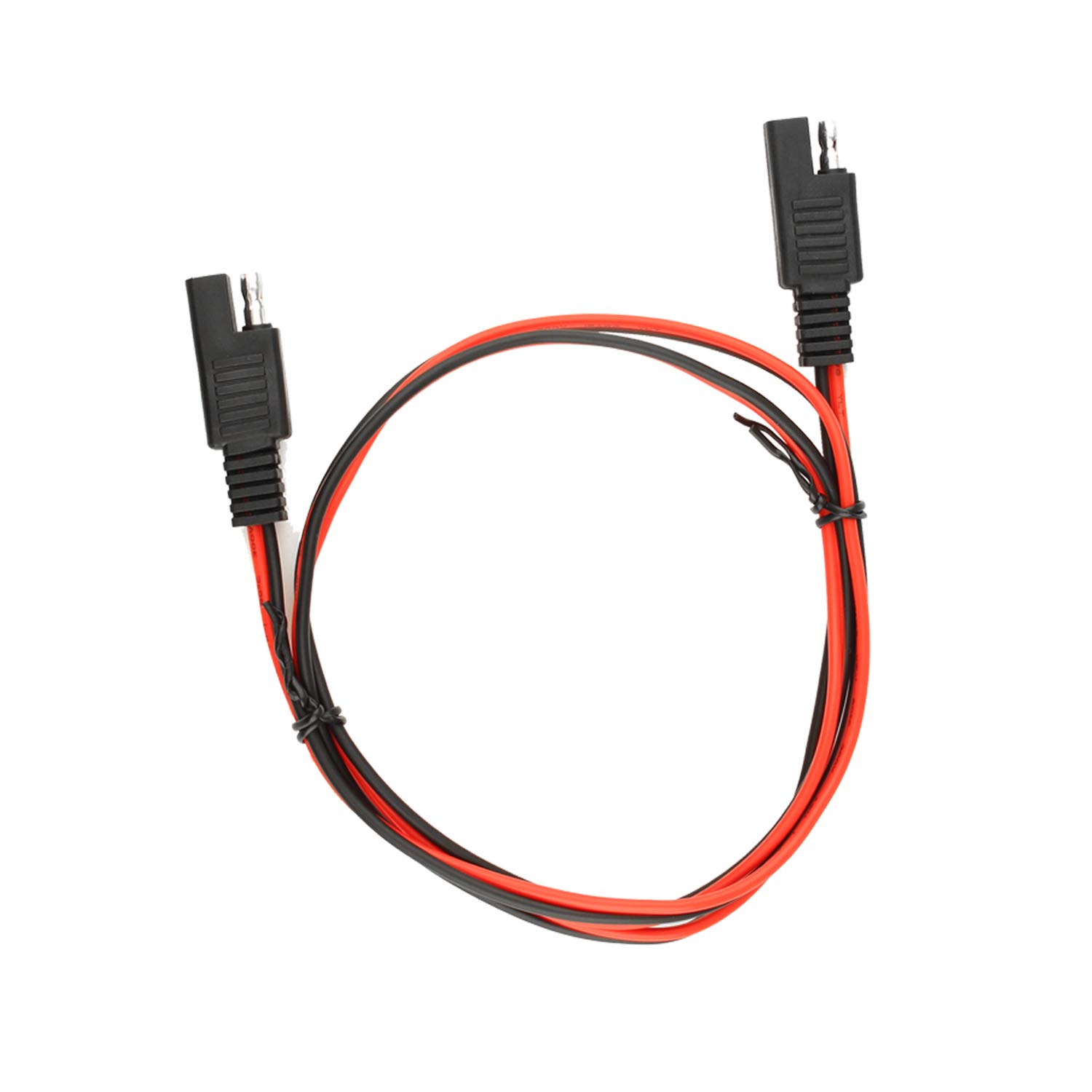 Futheda SAE to SAE 2 Pin Quick Connect/Disconnect Extension Wire Harness DC Power Heavy Duty 18 AWG Cable Plug Battery Connectors 100cm