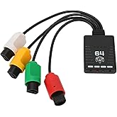 Yunseity Controller Adapter, Latency Game Handle Converter for N64 Console for 3 for 5 for 8bitdo Easy Pairing, Professional ESP32 Chip
