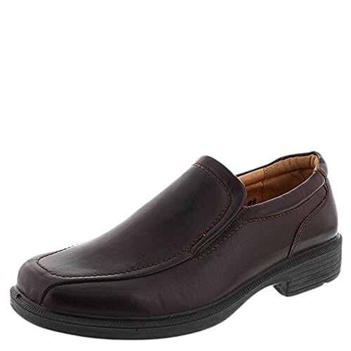 Deer Stags Men's Greenpoint Dress Shoes Comfortable Slip On Formal Loafers for Weddings, Church, Office, Prom / Dark Brown / Men’s 11