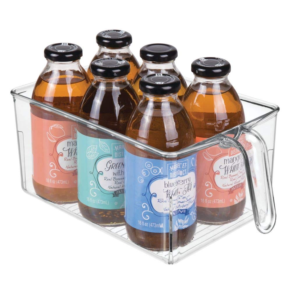 mDesign Caja de Almacenamiento de plástico Caja organizadora Abierta