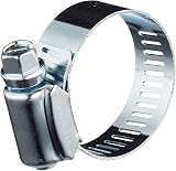 Merriway Jubilee Pipe Hose Clip Clamp 25-35mm Mild Steel 2 Pcs Grey BH03447 view 2