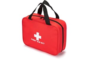 Red First Aid Bag Empty Travel Rescue Pouch First Responder Medicine Bags