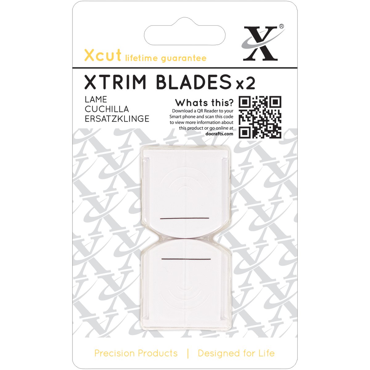 Xcut 13" Xtrim Replacement Straight Blades 2 Pieces For Rotary Paper Trimmer Cutter, Craft, Paper Trimmer For Paper Craft