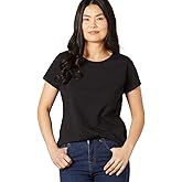 Fair Indigo Women's Organic Pima Cotton Relaxed Short Sleeve Crew Neck T-Shirt