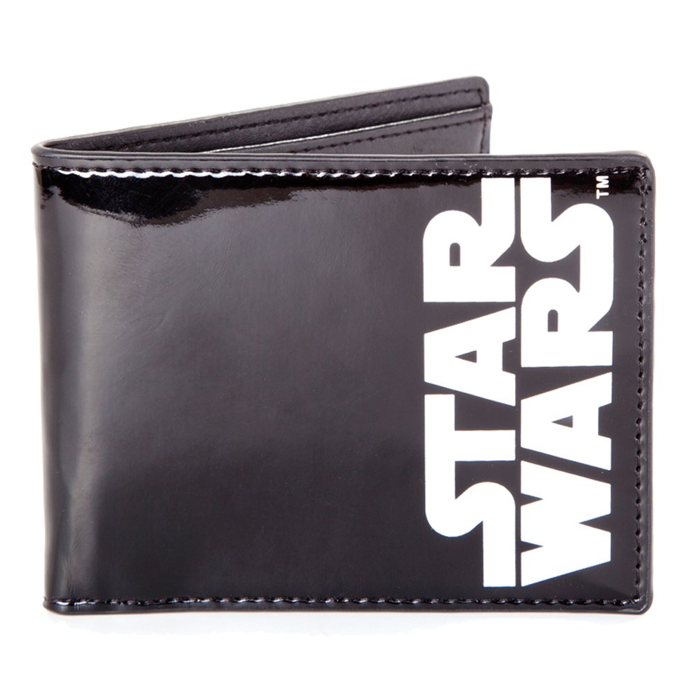 Star Wars Logo Bifold Wallet Coin Pouch, 12 cm, Black