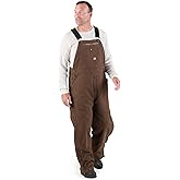 Berne Men's Heartland Insulated Washed Traditional Duck Bib Overall