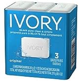 Simply Ivory Bath Bar for Unisex By Ivory, 3 Count (Pack of 2)