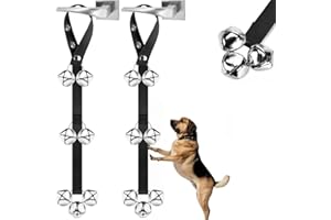 2 Pack Dog Doorbells, Durable Adjustable Dog Doorbells Puppy Bells for Dog Training and Housebreaking