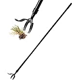 Yocada Stand Up Weed Puller Tool 4-Claw Aluminium Weed Puller Head and Weeder Stick Easily Remove Weeds Roots Remover for Gar