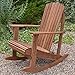 Plant Theatre Wooden Adirondack Chair - Weather Resistant, Acacia Wood, Foldable Fire Pit Chairs for Porch, Deck, Lawn and Campfire - Outdoor Patio Furniture