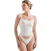 SUUKSESS Women Lace Double Lined Camisole Top Spaghetti Strap Going Out Tank Top