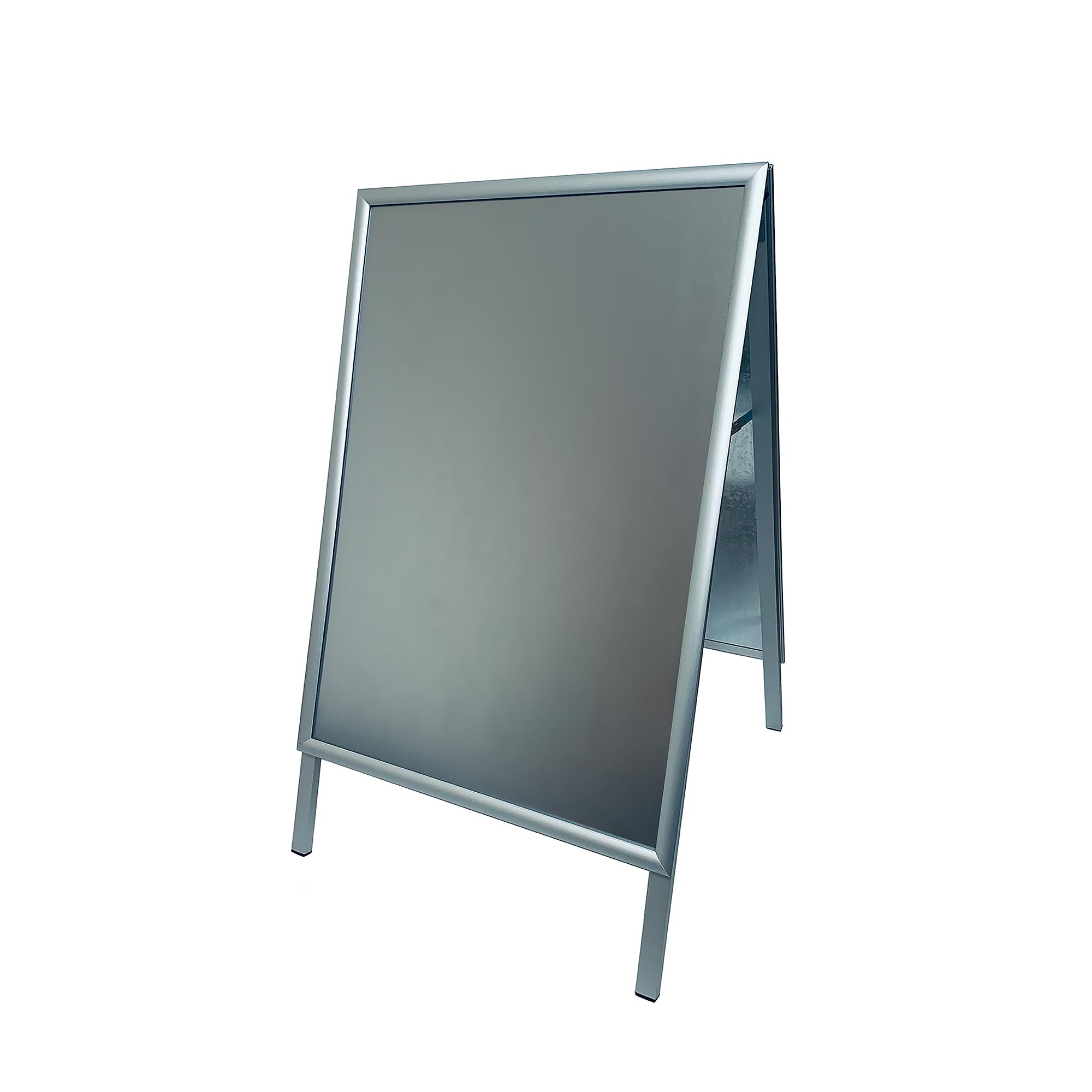 Deflecto A1 Aluminium Pavement Display Board with Snap Frame -Silver, A1 Display Boards Free Standing, Literature Sign Holder, Notice Board Signs