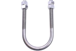 U-TURN FASTENERS, INC. U-Turn - 1-1/2 inch Pipe Size U-Bolt with Nuts, 304 Stainless Steel (2 inch ID) (2 Pieces)