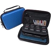VSEER Carrying Case for Nintendo 3DS XL/New 3DS - Hard Protective Shell Travel Case - Blue