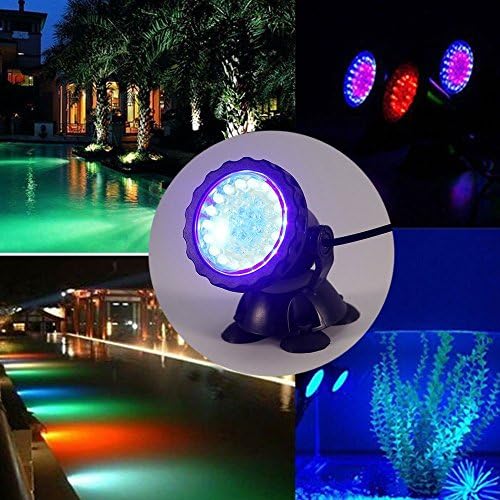 Louvra Color Changing Pond Lights 36 LED Submersible Spot Lights