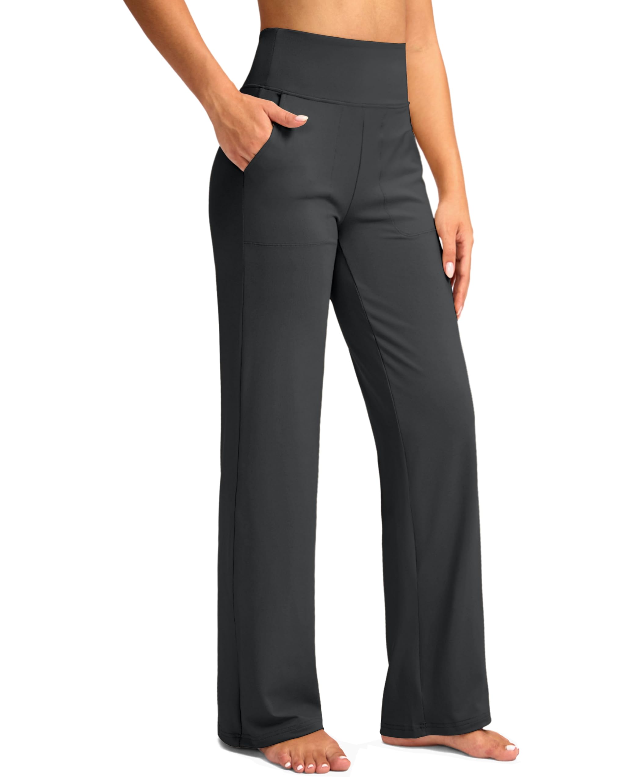 G Gradual Women's Yoga Pants Wide Leg with Pockets High Waist Stretch ...