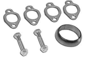 Auto Dynasty Aluminum Exhaust Manifold Header Gasket Set Compatible with 80-99 VW Jetta Cabriolet Golf