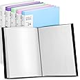 6 Pack Binder with Plastic Sleeves 24 Pocket Art Portfolio Presentation Book Binder 8.5 x 11 Inch Art Portfolio Folder with Clear Sheet Protector Display 48 Pages(Multi Color)