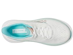 Hoka Women's Mach 6 Sneaker, Frost/Rose Gold, 8.5